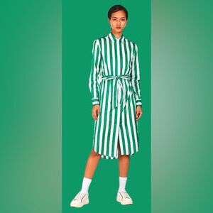 💚TOMMY HILFIGER! COOL SLIMMING STRIPED BUTTON UP SHIRT DRESS!!
